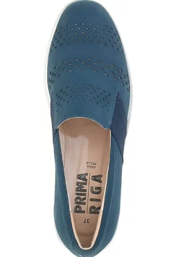 Mocassini Blu Con Platform Prima Riga 21330ANTY