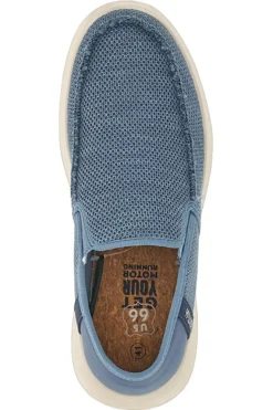 Mocassini Blu con Tomaia in Mesh ROUTE 66 RO51802