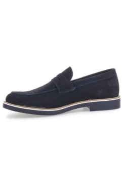 Mocassini Blu In Pelle Scamosciata Pittarello 115