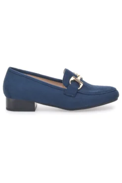 Mocassini con Tacco Blu Energy 1000
