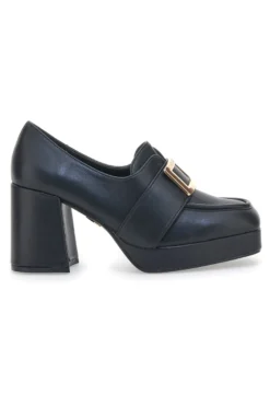 Mocassini con Tacco Laura Biagiotti 8228 Nero