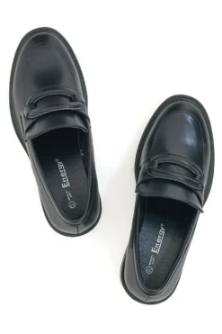 Mocassini con Tacco Nero Energy 192