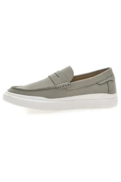 Mocassini grigi slip on con suola bianca Longford C53086