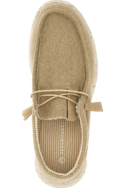 Mocassini in Tela Beige Sevenoaks 1147
