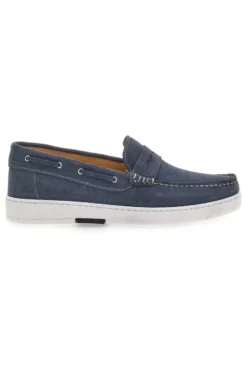 Mocassini Jeans in Pelle Scamosciata Made in Italy CLAREMORRIS 2010