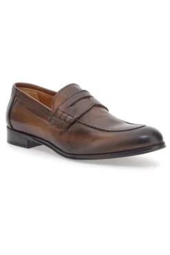 Mocassini marrone vera pelle made in italy Pittarello plus 1051