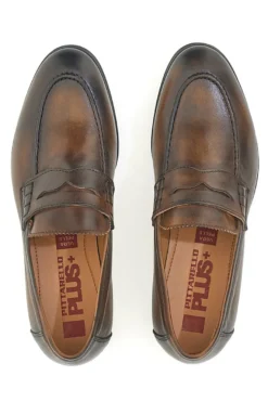 Mocassini marrone vera pelle made in italy Pittarello plus 1051