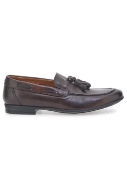 Mocassini Marroni in Pelle Con Nappine Made in Italy PITTARELLO 071
