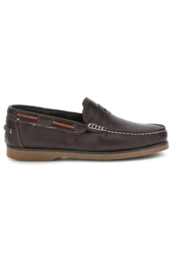 Mocassini marroni in vera pelle Pittarello Ptr 11