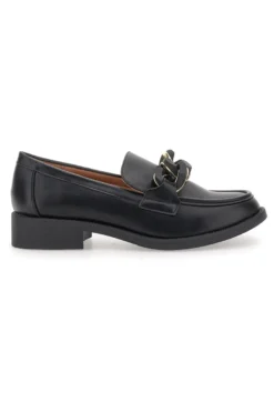 Mocassini Neri con Catena Nera e Oro Mariella Burani 50881678