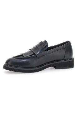Mocassini Neri Con Frange Me & Me 1236