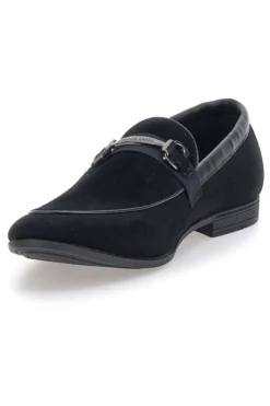 Mocassini neri con morsetto Claremorris 218014A