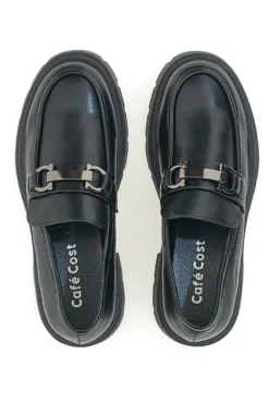 Mocassini Neri Con Platform Cafe' Cost 2102613