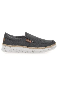 Mocassini Neri con Rafia Decorativa MAX DILLAN DAVID TWILL