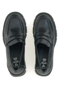 Mocassini Neri Con Tacco Galia 91179