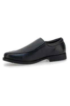 Mocassini neri eleganti slip on in pelle Claremorris 02CROSS
