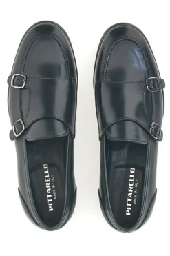 Mocassini Neri In Vera Pelle Made In Italy Pittarello 2371