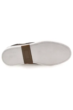 Mocassini Stile Barca Taupe con Tomaia in Pelle Made in Italy CLAREMORRIS 2011