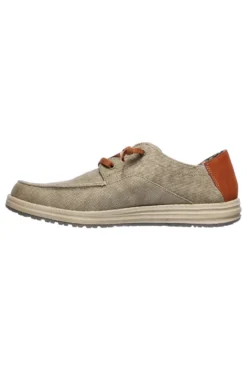 Mocassini taupe Relaxed Fit con Memory Foam Skechers Melson Planon