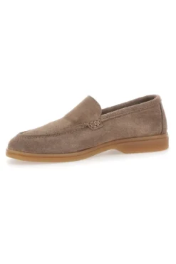 Mocassini Tortora con Tomaia in Suede Vera Pelle PTR 2070