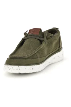Mocassini verde in tessuto Wrangler 2026103657C