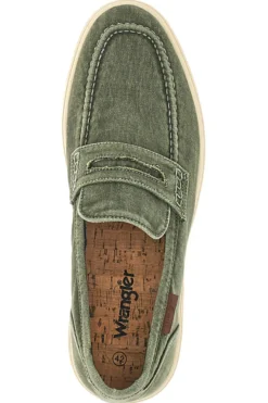 Mocassini Verdi con tomaia in tela WRANGLER 20251034