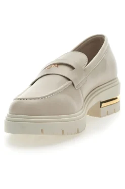 Mocassino Beige e Dettagli Oro Energy 1303