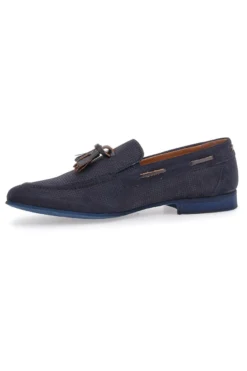 Mocassino Blu In Vera Pelle Made In Italy da Uomo Sevenoaks 195