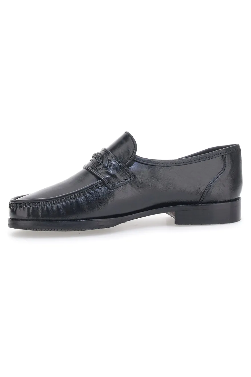 Mocassino Boardman 703 Nero Vera Pelle
