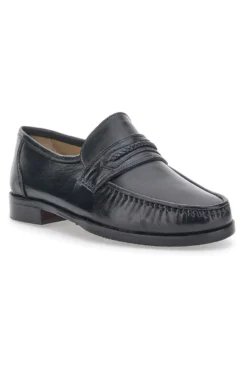 Mocassino Boardman 703 Nero Vera Pelle