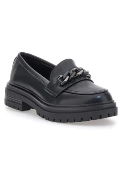 Mocassino Nero con Catena CAFE' COST 9Y7298