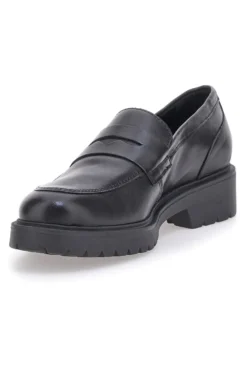 Mocassino nero con suola carrarmato Pittarello glam 842120