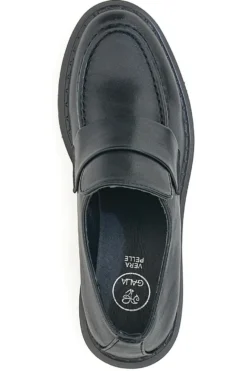Mocassino Nero con Tacco Galia 2200115