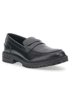 Mocassino Nero Vera Pelle Altemberg 23111