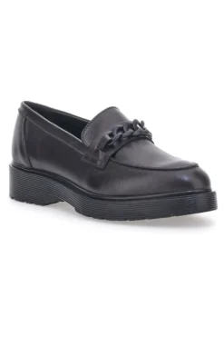 Mocassino Vera Pelle Nero Mio Tempo 243371