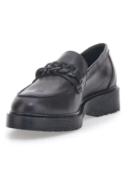Mocassino Vera Pelle Nero Mio Tempo 243371