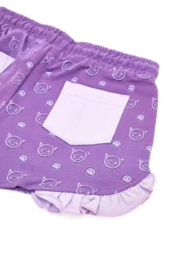 Pantaloncini Viola In Cotone Pitt Kids PT-K-SH-7027