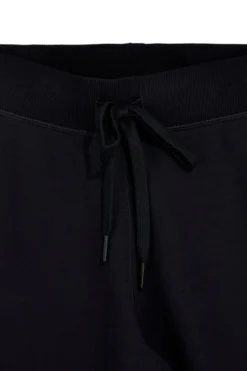 Pantalone Nero in Felpa con Coulisse e Polsini Skechers W03PT49
