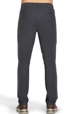 Pantaloni antracite a 5 tasche con zip Skechers PT108