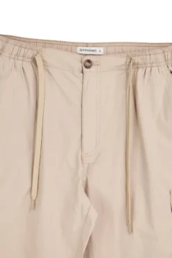 Pantaloni beige con tasche cargo e coulisse Sevenoaks NBY006