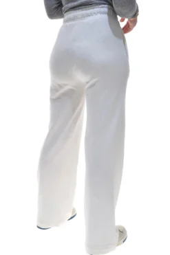 Pantaloni Bianchi con Logo Dorato NO LIMITS LAPK005S25