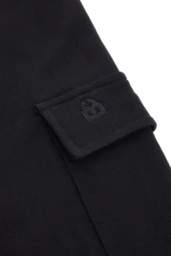Pantaloni cargo neri con tasconi laterali Boardman 500