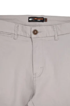 Pantaloni grigio chiaro in cotone No limits MAPW003S24