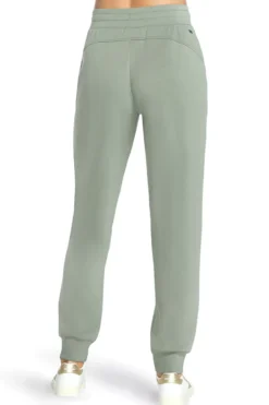 Pantaloni jogger verde salvia in tessuto skechweave elevate Skechers PT149
