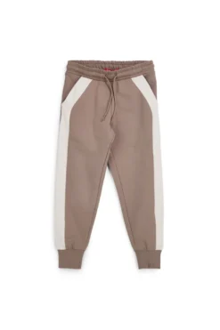 Pantaloni marroni con banda laterale Pitt kids PT-B-P-9018