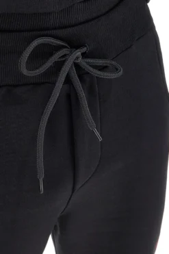 Pantaloni tuta sportivi neri con logo Abarth AH001PA