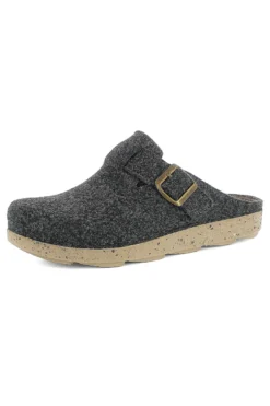Pantofola grigio scuro in feltro con fibbia Inblu 23MT