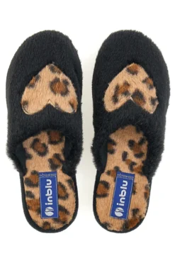 Pantofole Animalier Nere Inblu 100 LB