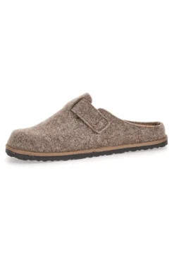 Pantofole beige in feltro con fibbia regolabile Inblu 24 SI