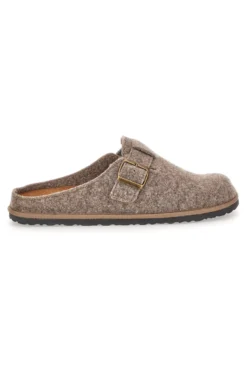 Pantofole beige in feltro con fibbia regolabile Inblu 24 SI